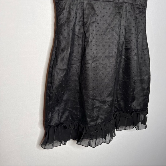 NWT! Nic & Jo Black Off-the-Shoulder Ruffled Mini Cocktail Dress. Size Medium. - Picture 8 of 13